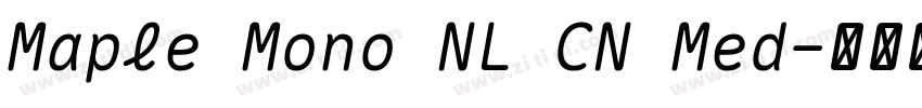 Maple Mono NL CN Med字体转换